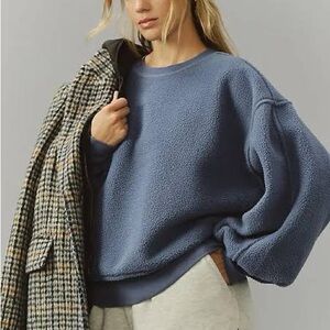 Pilcro Slouchy Crew-Neck Sweatshirt